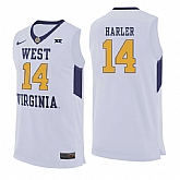 West Virginia Mountaineers 14 Chase Harler White College Basketball Jersey Dzhi,baseball caps,new era cap wholesale,wholesale hats